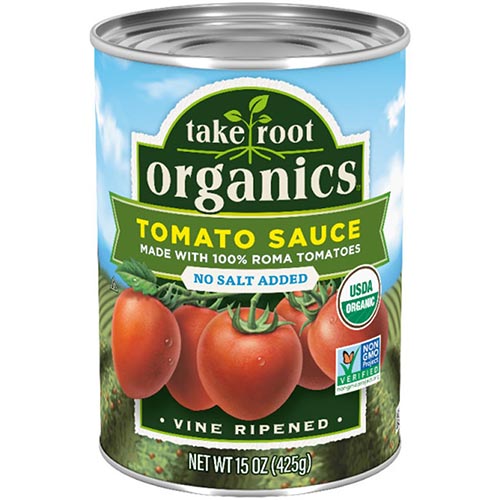 Tomato Sauce, No Salt Added, Canned Take Root Organics